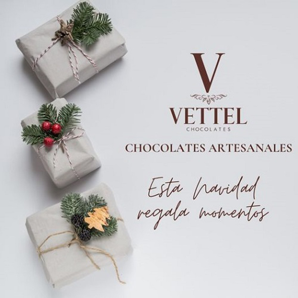 Encuentra detalles especiales para ésta Navidad en las franquicias Chocolates Vettel. 