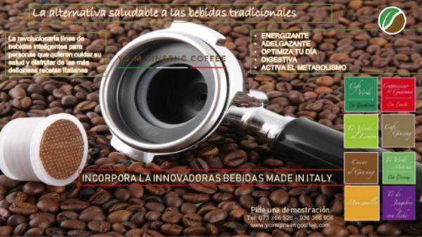 YoimGinsengcoffee.com dispone a partir de ahora de todas las capsulas que existen en el mercado calidad altisima de Italia a muy buen precio