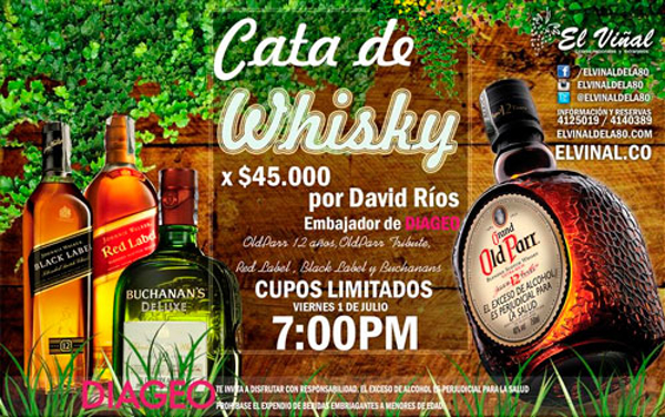 Cata de whisky en la franquicia El Viñal