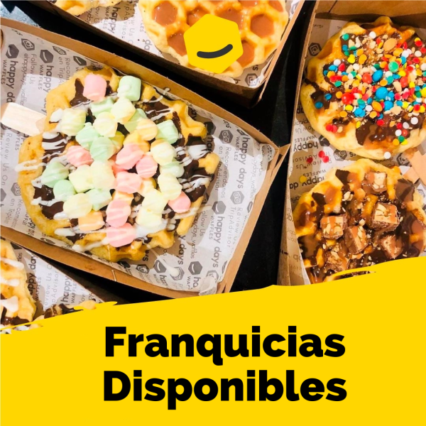 Pongamos de moda la felicidad con una franquicia Happy Days Waffles.