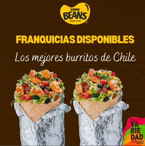 Únete al éxito de las franquicias de burritos y tacos Tommy Beans.