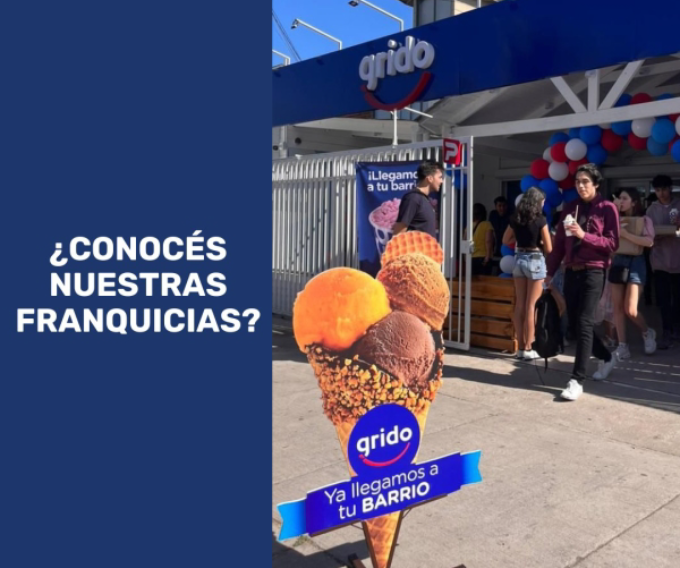 Las franquicias Grido sigue marcando su presencia en Chile