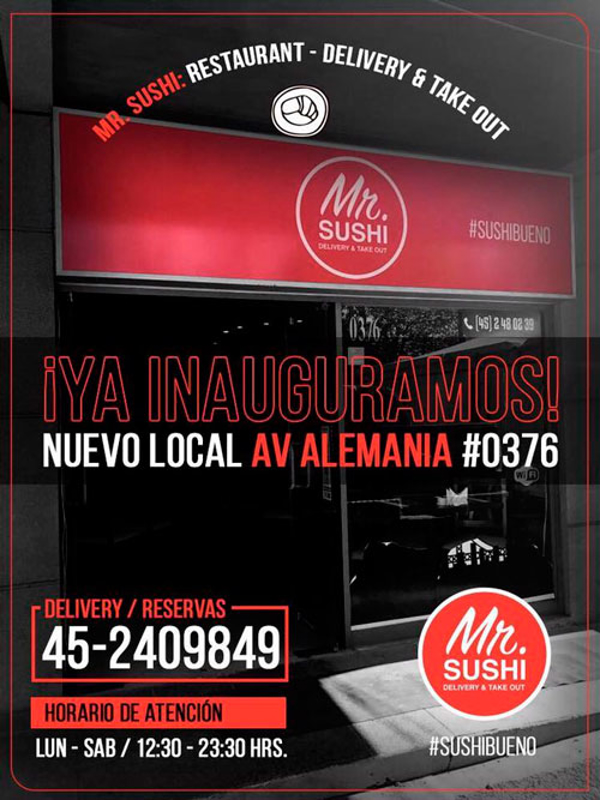 Nueva apertura de la franquicia Mr. Sushi