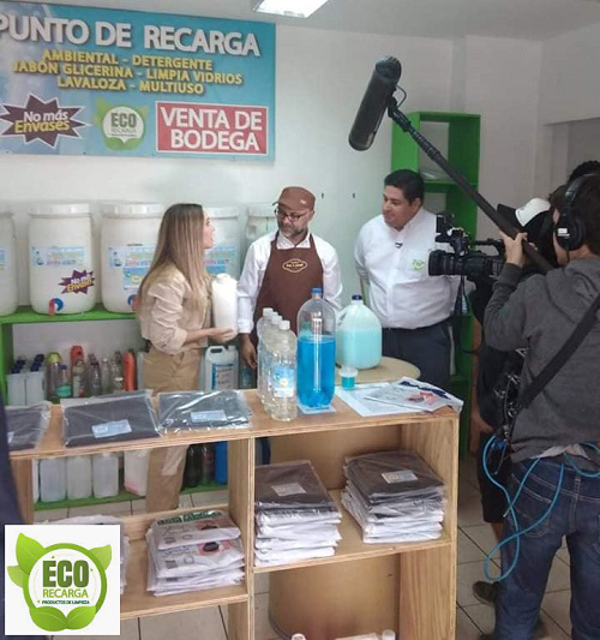 Entrevista a franquicia Eco-Recarga desde el programa  Sabingo de Chilevisió.