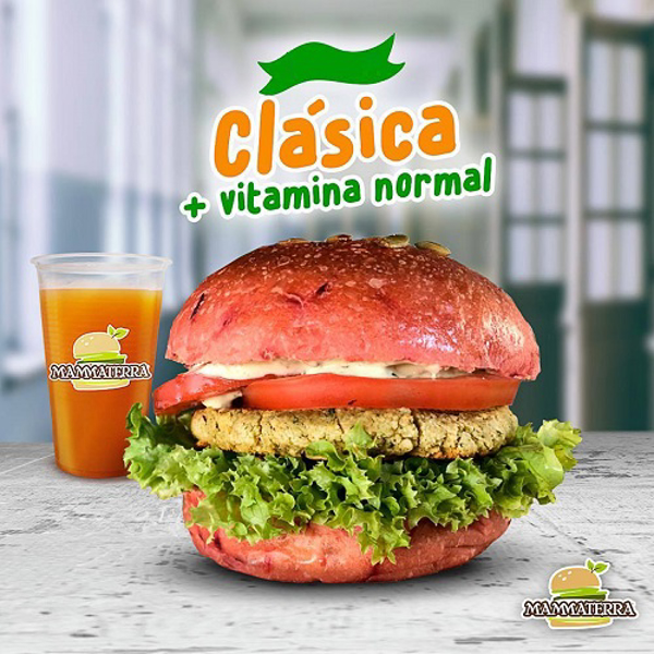 Sabias que en las franquicias MammaTerra tienen opciones de hamburguesa sin gluten y veganas??? 