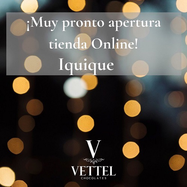 ¡Muy pronto apertura Vettel Chocolates online para Iquique! Atentos que se vienen sorpresas