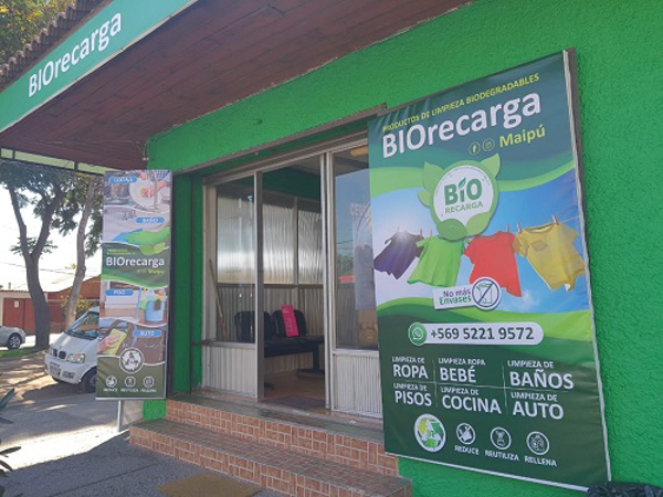Nueva franquicia BioRecarga, con nuevo look exterior.